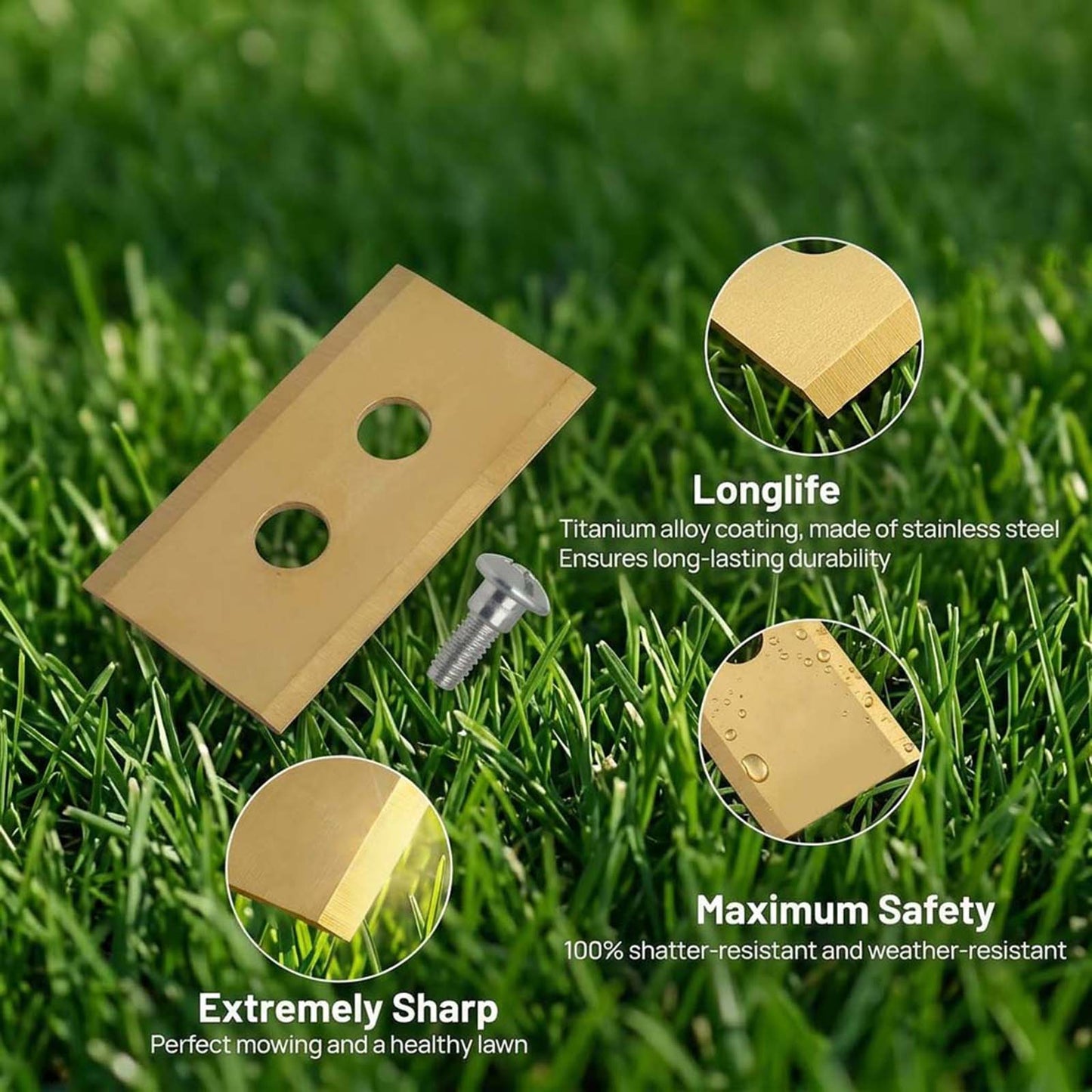 Lawn Mower Blades And Screws For Luba & Yuka