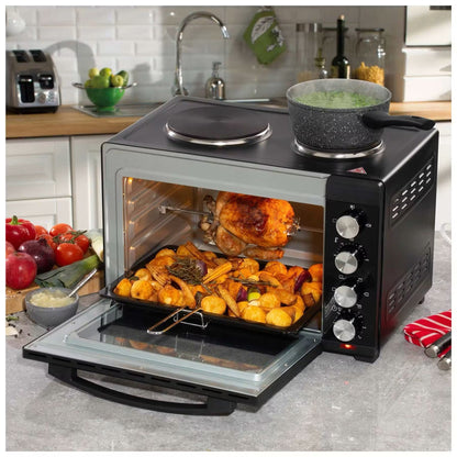Daewoo 32L Countertop Oven with Hot Plates