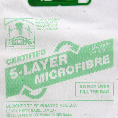 Vacuum Cleaner Microfibre Bag (Pack of 20)