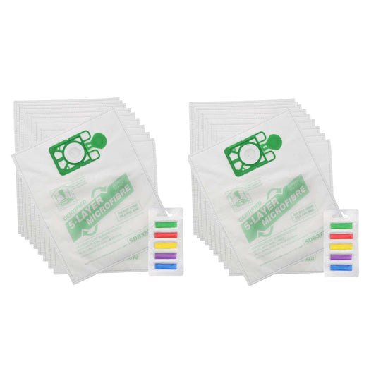 Vacuum Cleaner Microfibre Bags (20) & Air Freshener Kit (10)