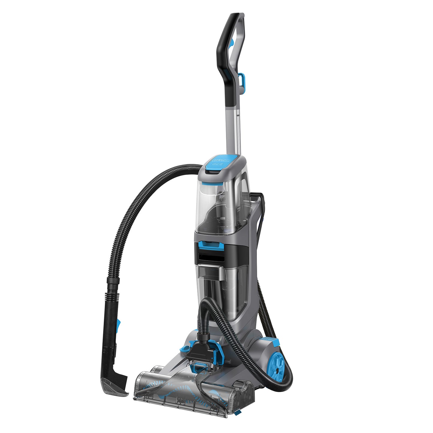 Powersonic Carpet Washer Cleaner 800W Dual Brush Rollers 2.6L Tank Spot Cleaning Hose