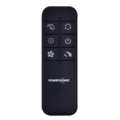 Powersonic Pedestal Oscillating Misting Fan - Black - 3 Speed