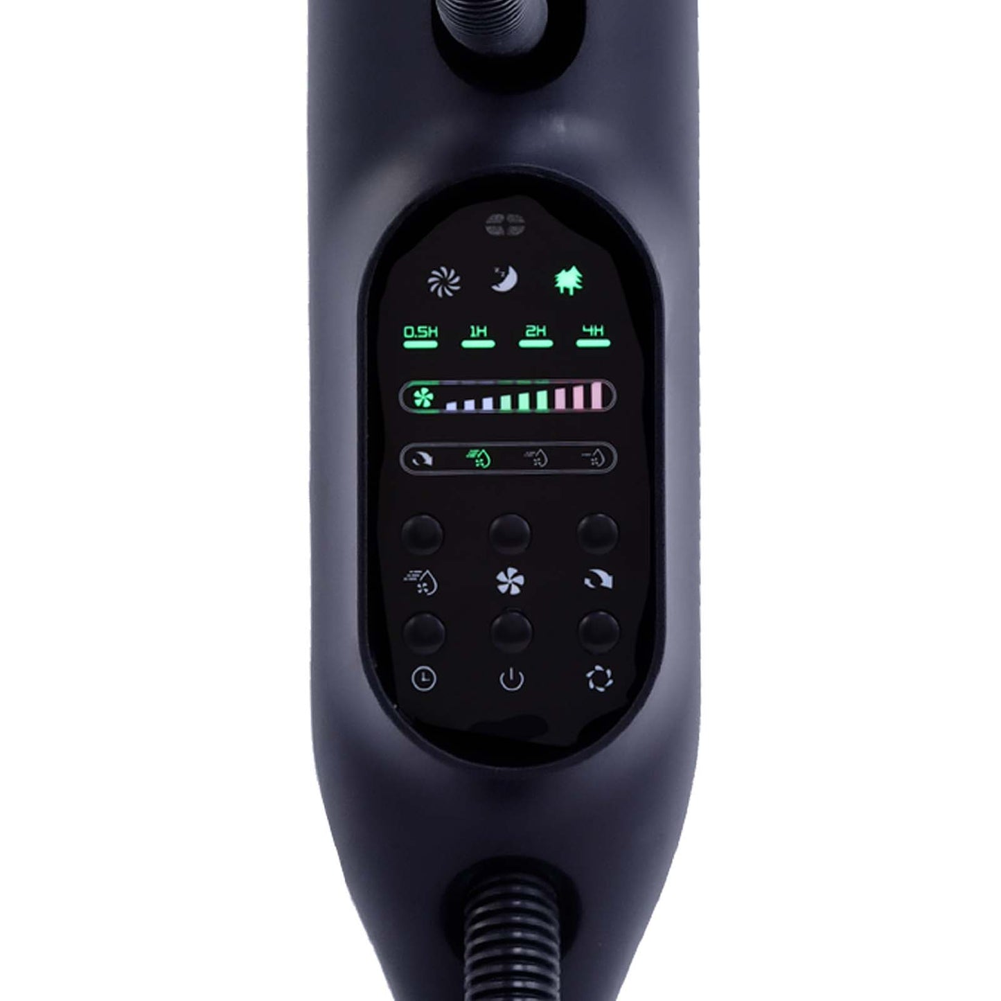 Powersonic Pedestal Oscillating Misting Fan - Black - 3 Speed