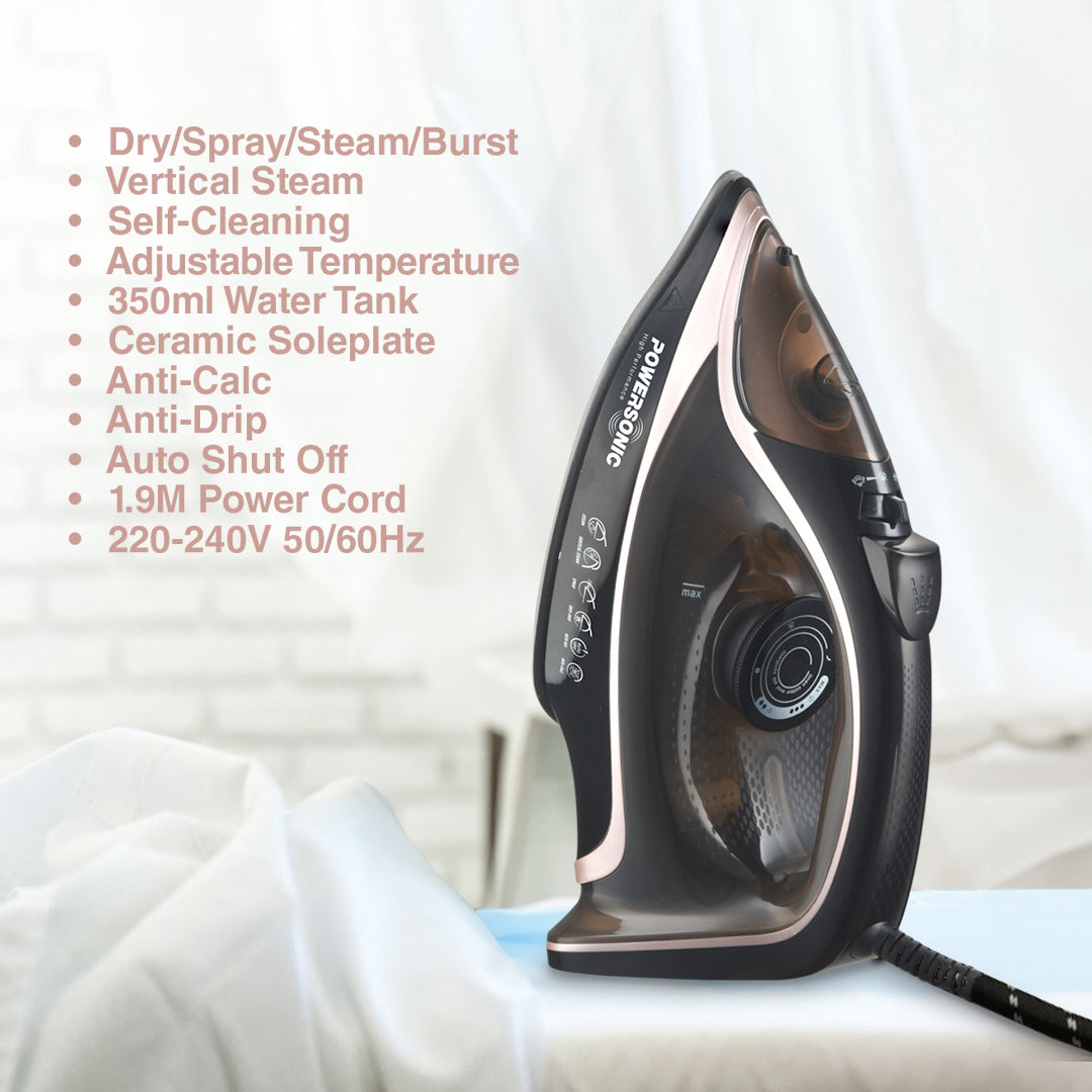 Powersonic Steam Iron - 3200W