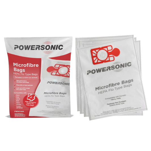 Pack Of Four Vacuum Cleaner Microfibre Bags
