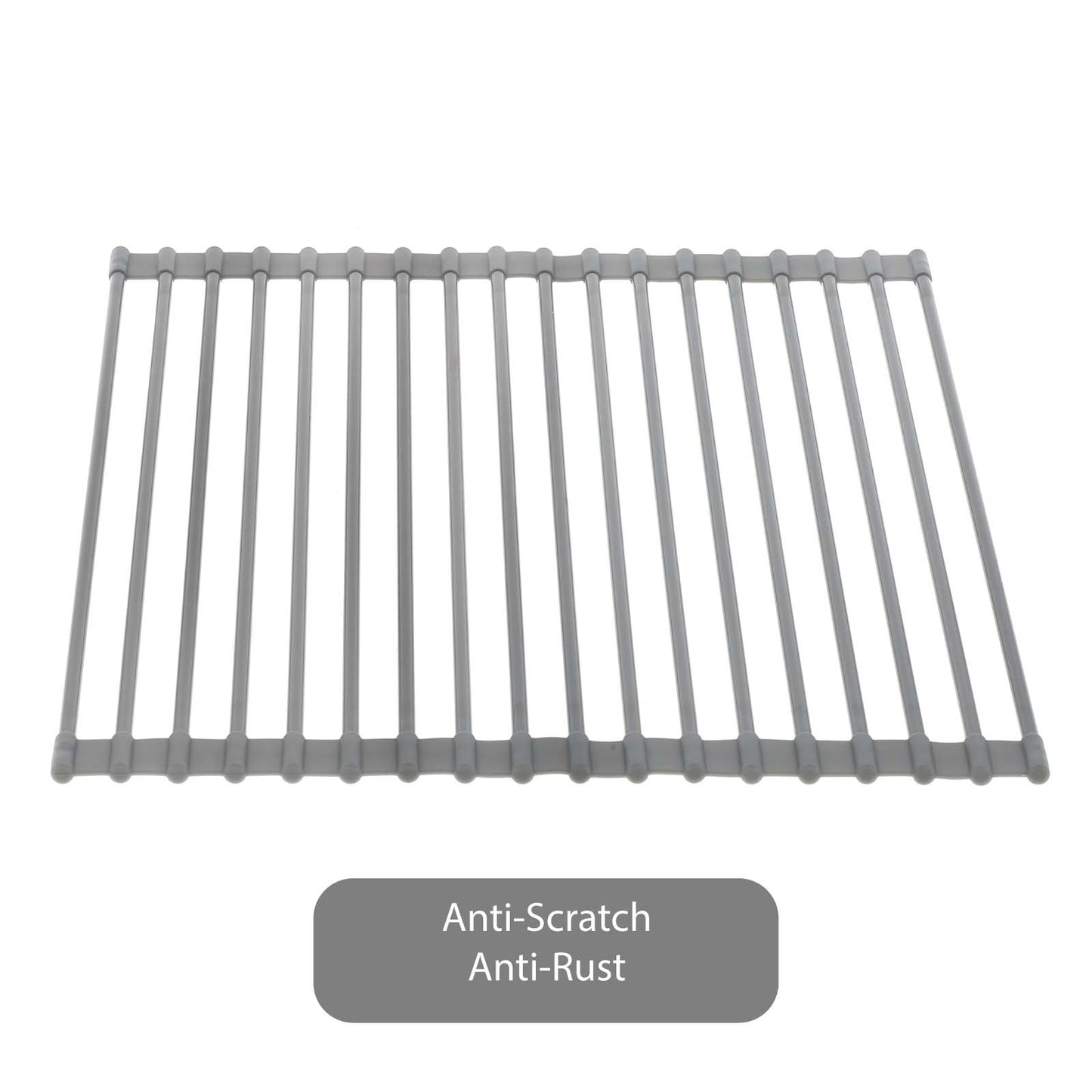 Roll Up Dish Drying Rack with Non-Slip Silicone