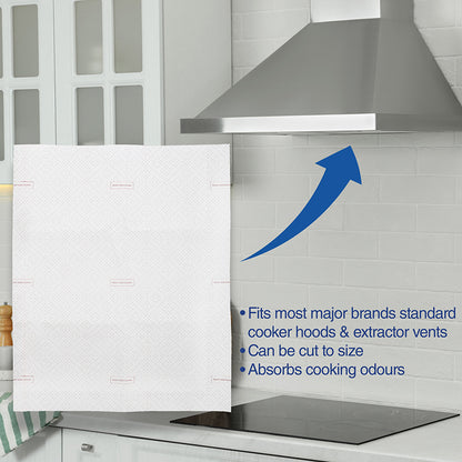Universal Cooker Hood Filter (Pack of 2) - 55cm x 60cm Cut To Size