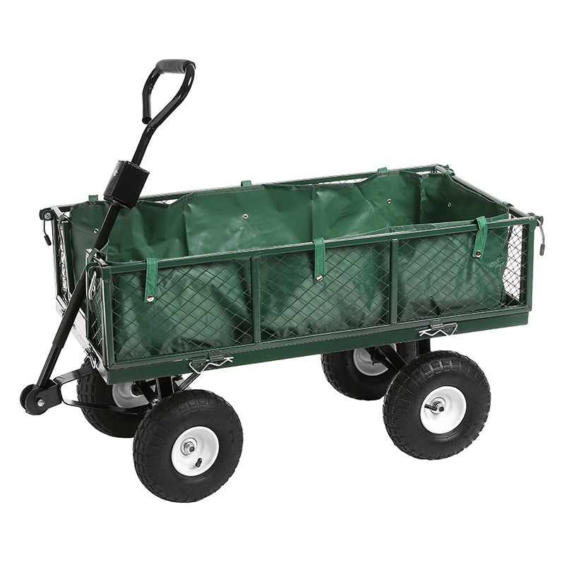 Large Heavy Duty Garden Trolley with Collection Bag