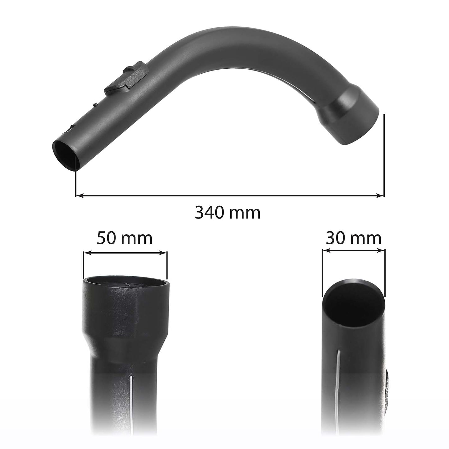 Miele Vacuum Cleaner Hose Handle Black