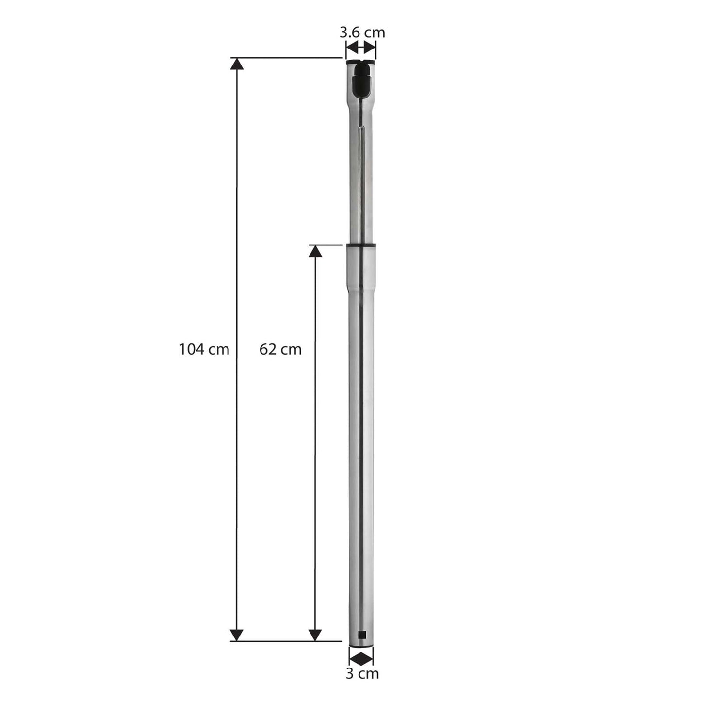 Extension Rod Tube Telescopic - 35mm Clip On Fitment