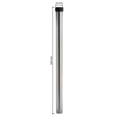 Vacuum Cleaner Extension Tube - Stainless Steel - 500mm 32mm