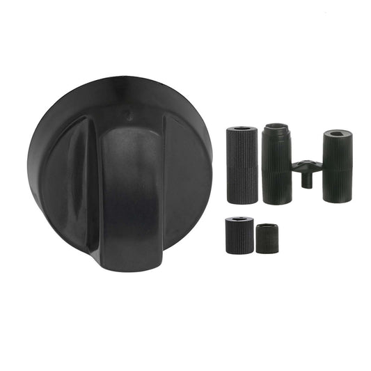 Universal Cooker Control Knob, Black Pack Of Four