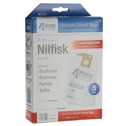 Nilfisk Vacuum Cleaner Microfibre Bags