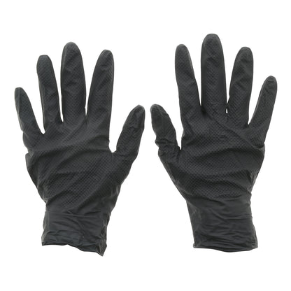 Black Non Slip Large Work Gloves - Pack of 50