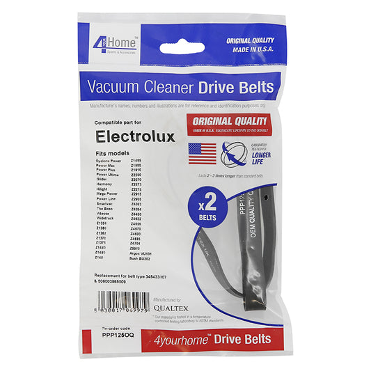 Pack Of Two Vacuum Cleaner Belts