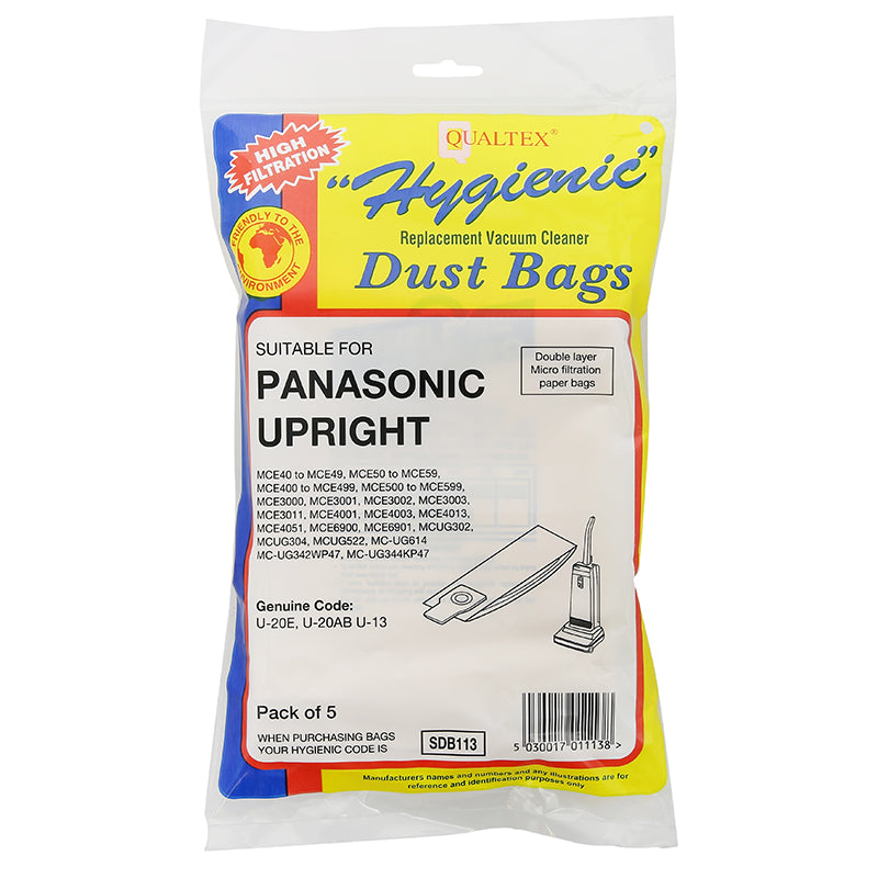 Panasonic Vacuum Cleaner Paper Bags - U20E