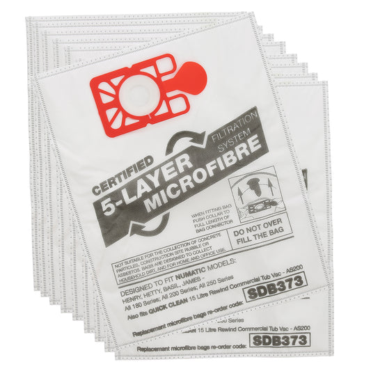 Vacuum Cleaner Microfibre Bag (Pack of 10)