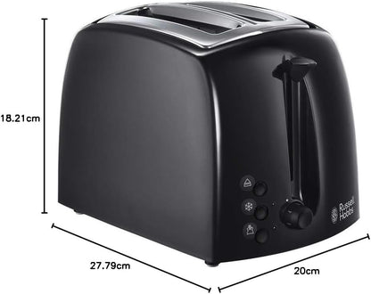 Russell Hobbs Textures 2 Slice Toaster Black