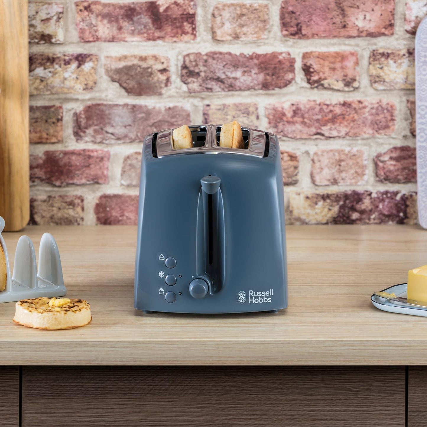 Russell Hobbs Textures 2 Slice Toaster Grey