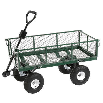 Large Heavy Duty Garden Trolley with Collection Bag